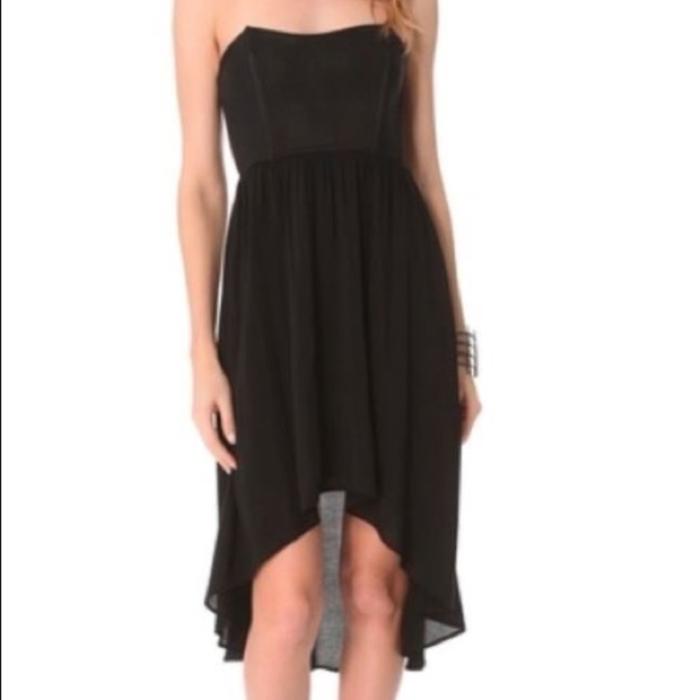 Ella Moss Strapless Dress with High Low Hem sz xs